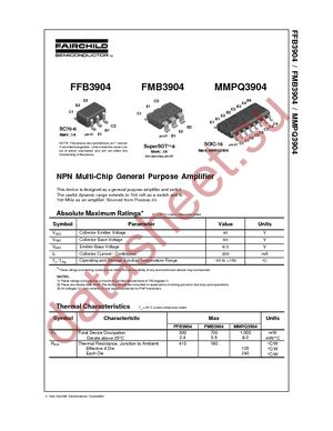 MMPQ3904 datasheet  